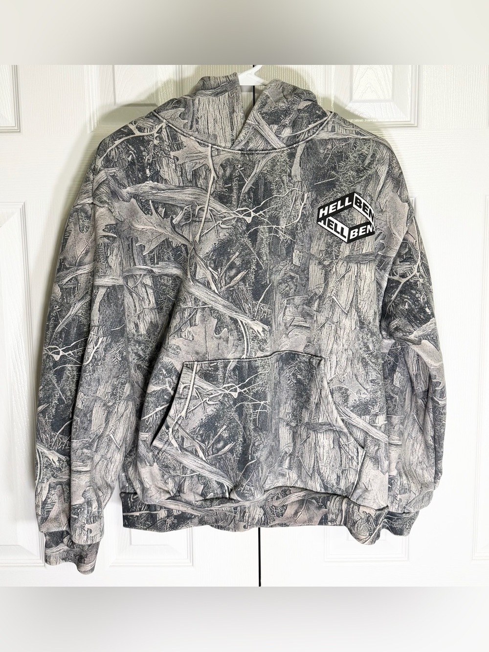 Men's Hellbent Camouflage Hooded Sweatshirt Size Large